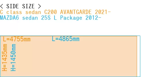 #C class sedan C200 AVANTGARDE 2021- + MAZDA6 sedan 25S 
L Package 2012-